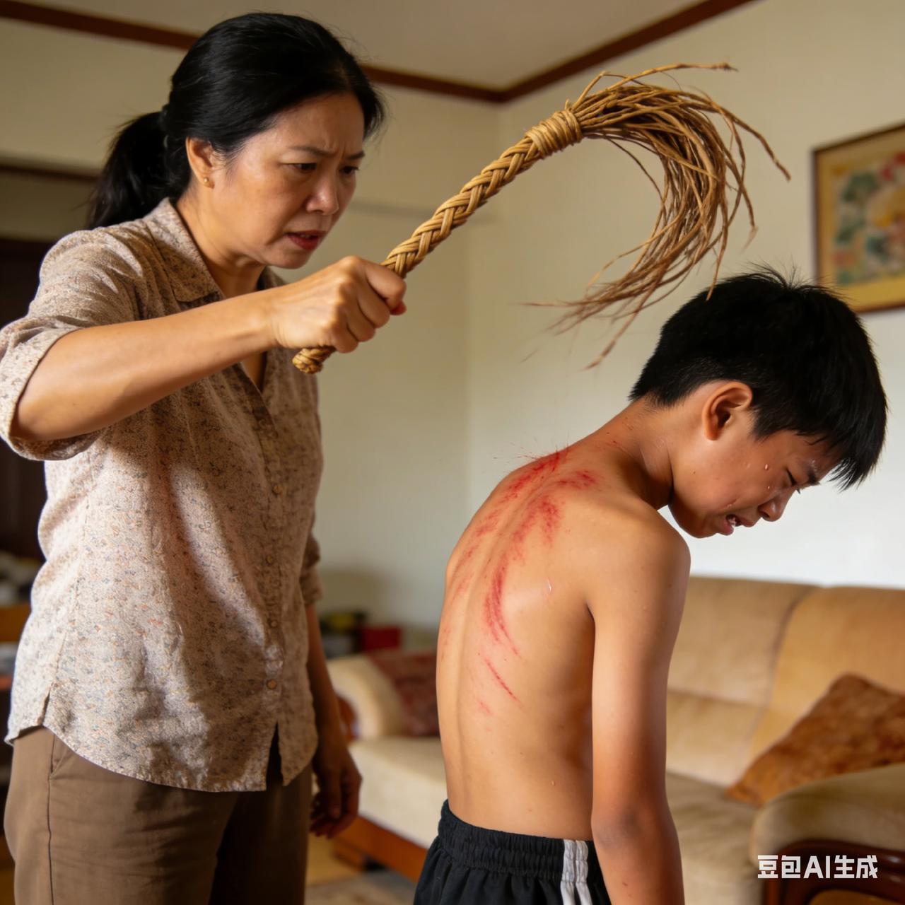 香港一位妈妈打孩子被捕。

昨天下午3点多，黄大仙一名12岁男童报警，表示被妈妈