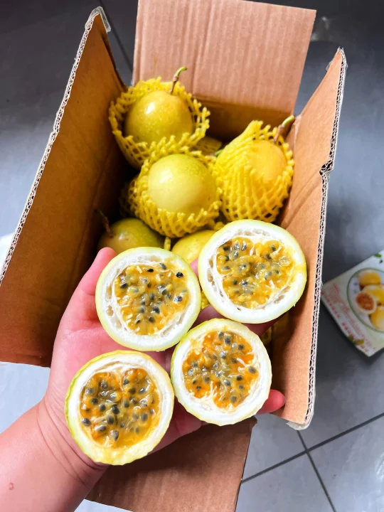 九块九一箱买的百香果！你们觉得值吗？