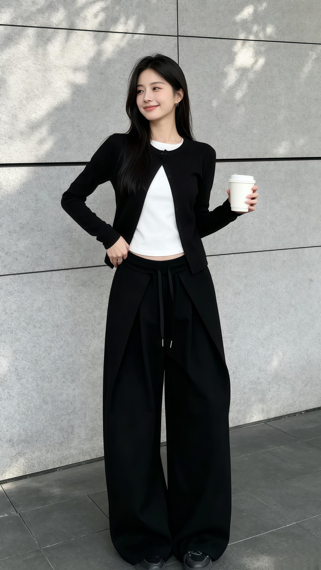 日常穿搭分享 citygirl穿搭 简约高级感穿搭 韩系穿搭早秋穿搭
