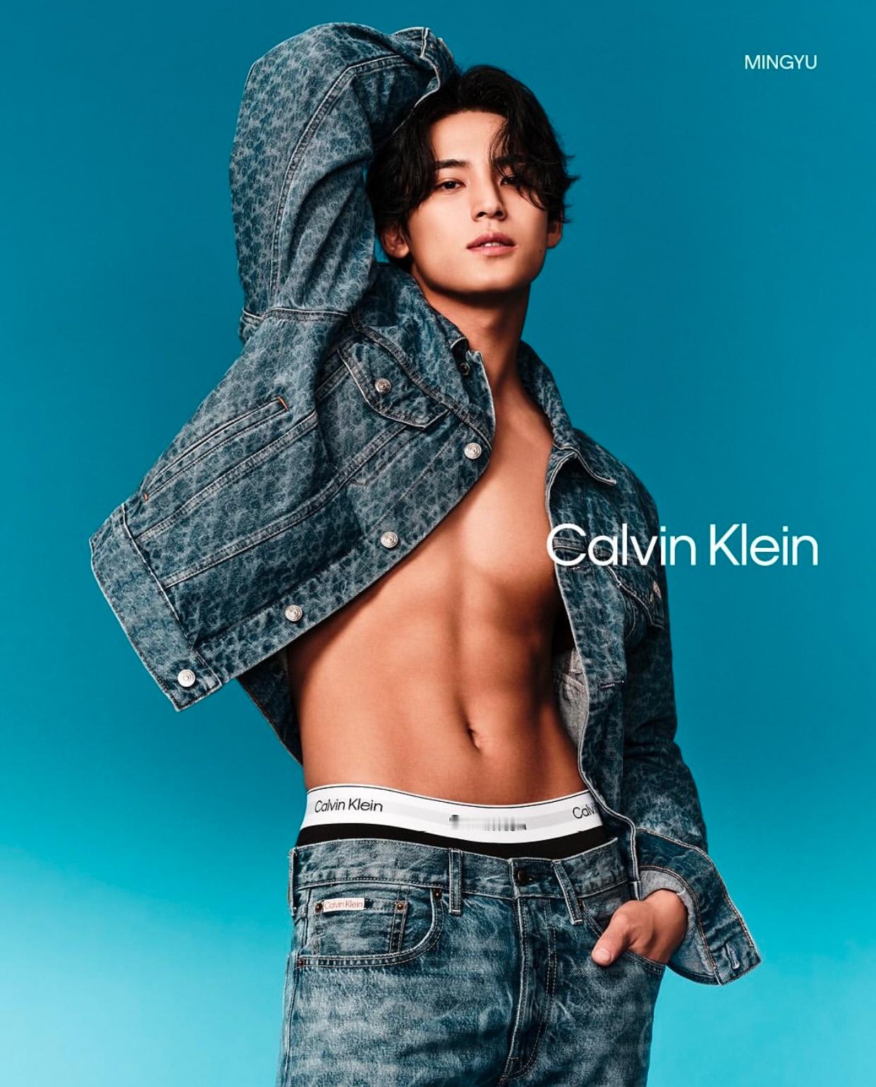 金珉奎✖️CALVIN KLEIN 2025春夏广告大片 