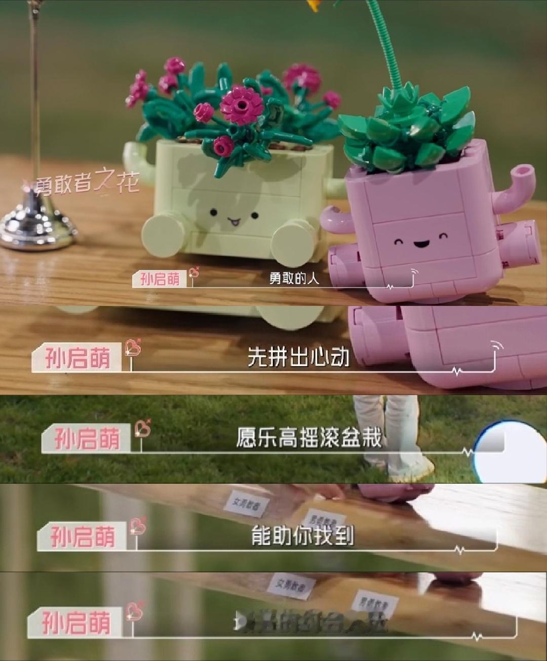混淆了恋爱脑和勇敢爱人这两件事心动的信号9 一盆小小的乐高花，区分开两种截然不同