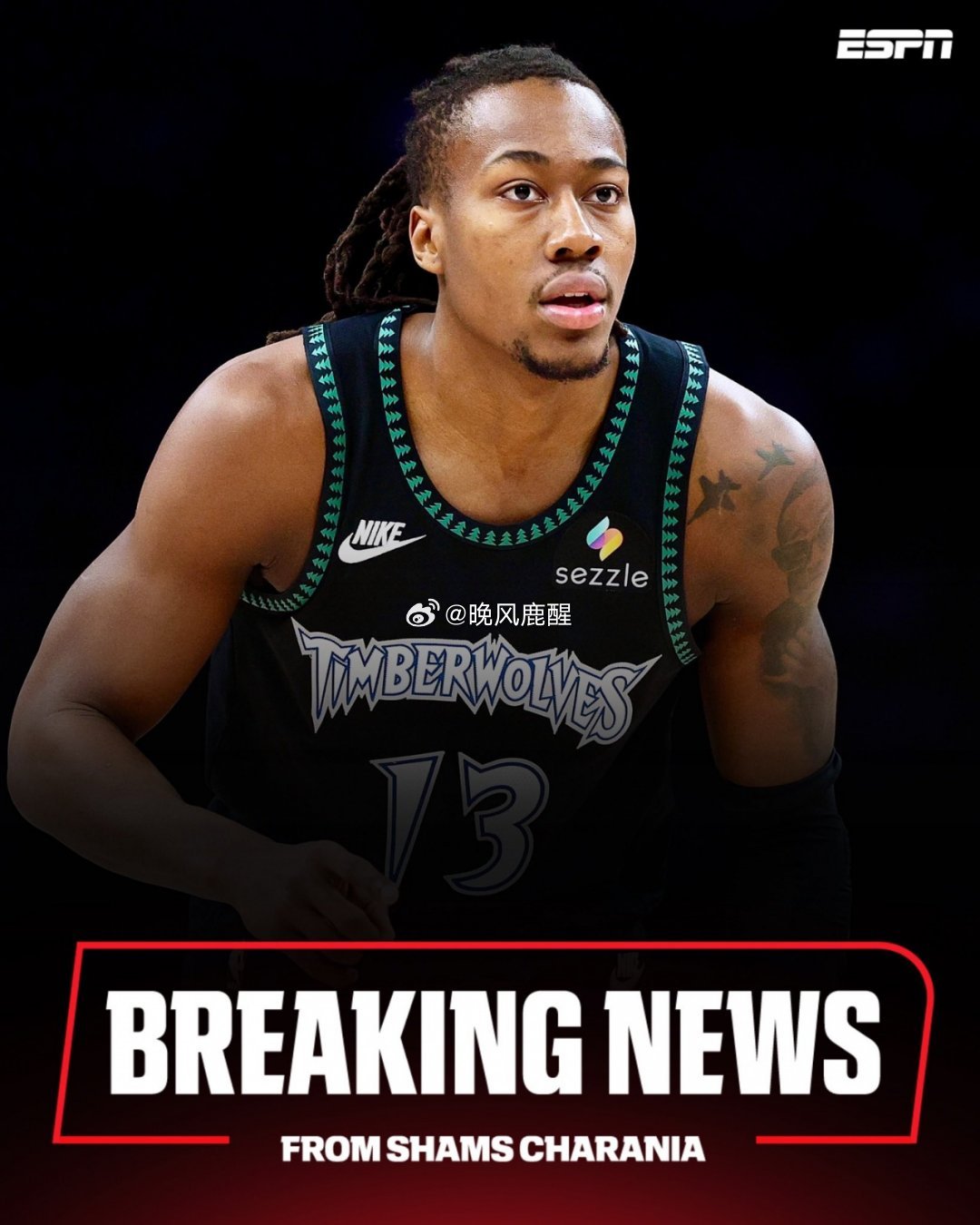 NBA交易06月23日讯 据ESPN名记Shams Charania报道，ESP