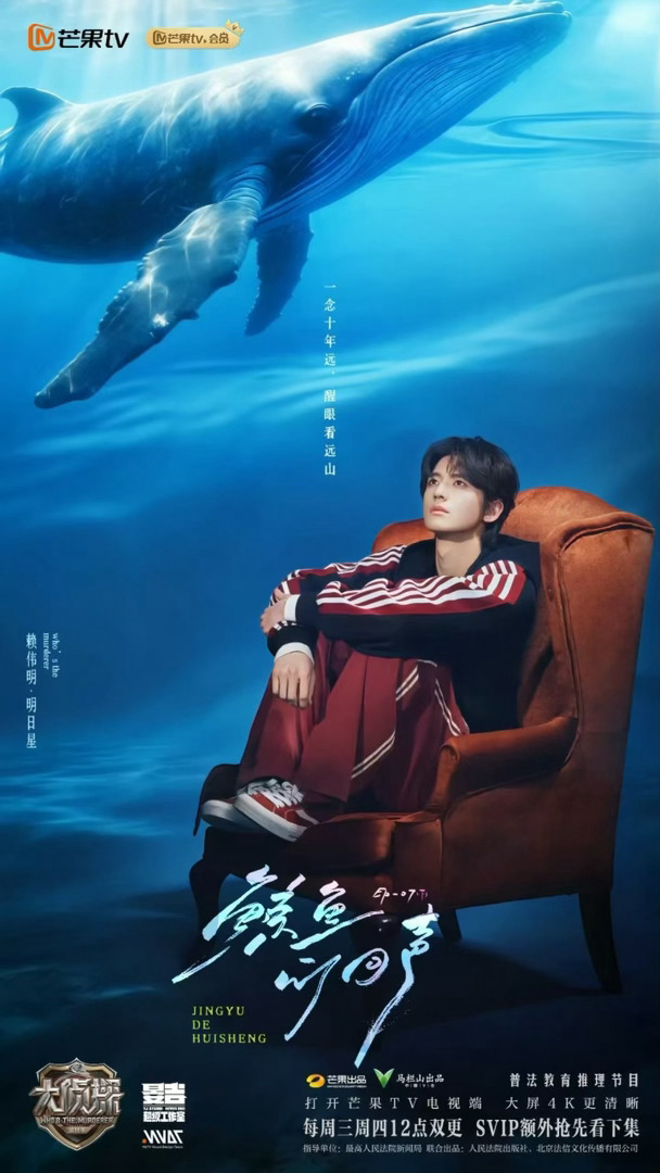 发现了大侦探海报的小巧思谁还没被大侦探这波细节杀疯！本期《鲸鱼的回声》上下期海报