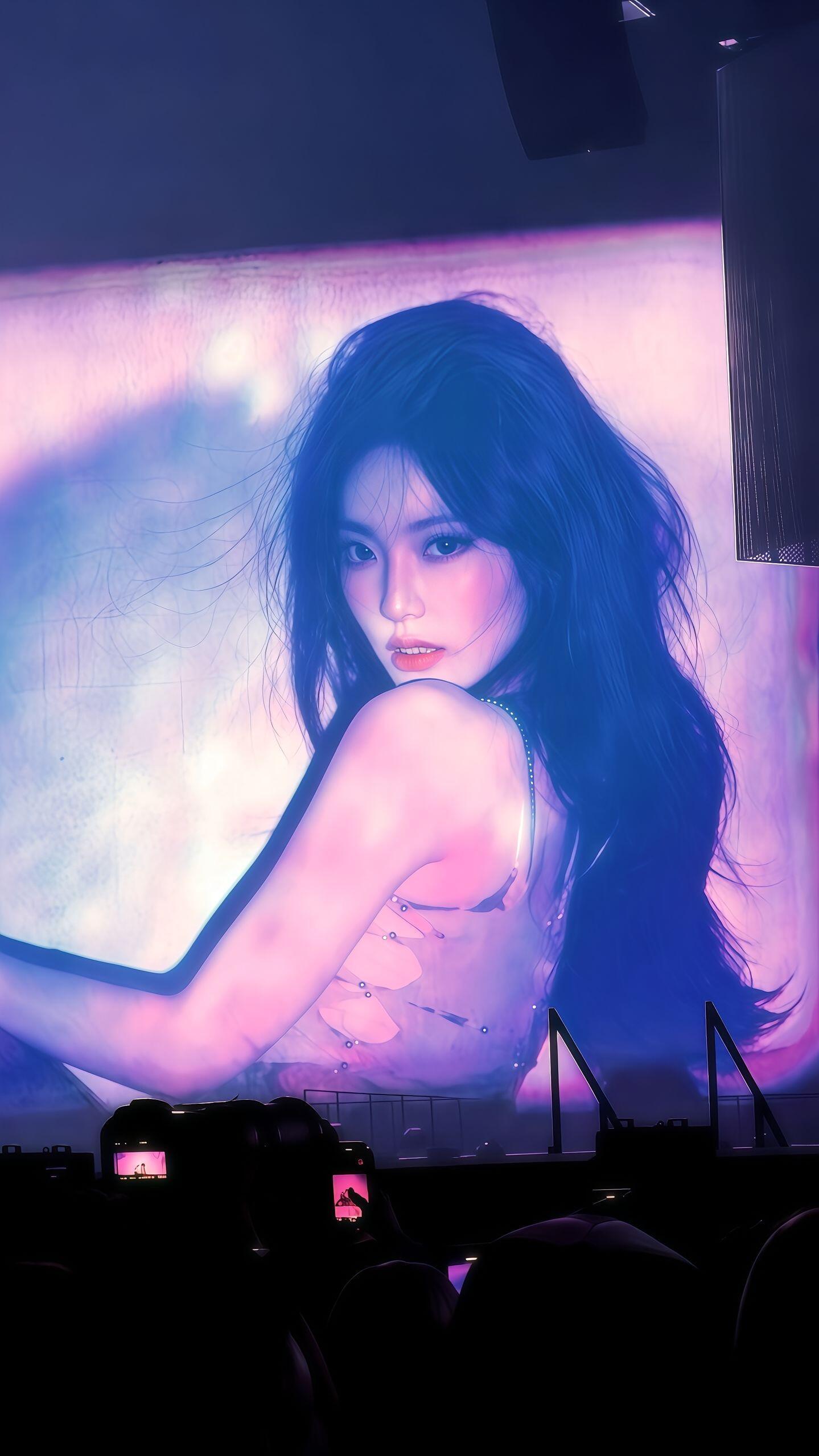 一张宁艺卓演唱会大屏神图 太美了！ 