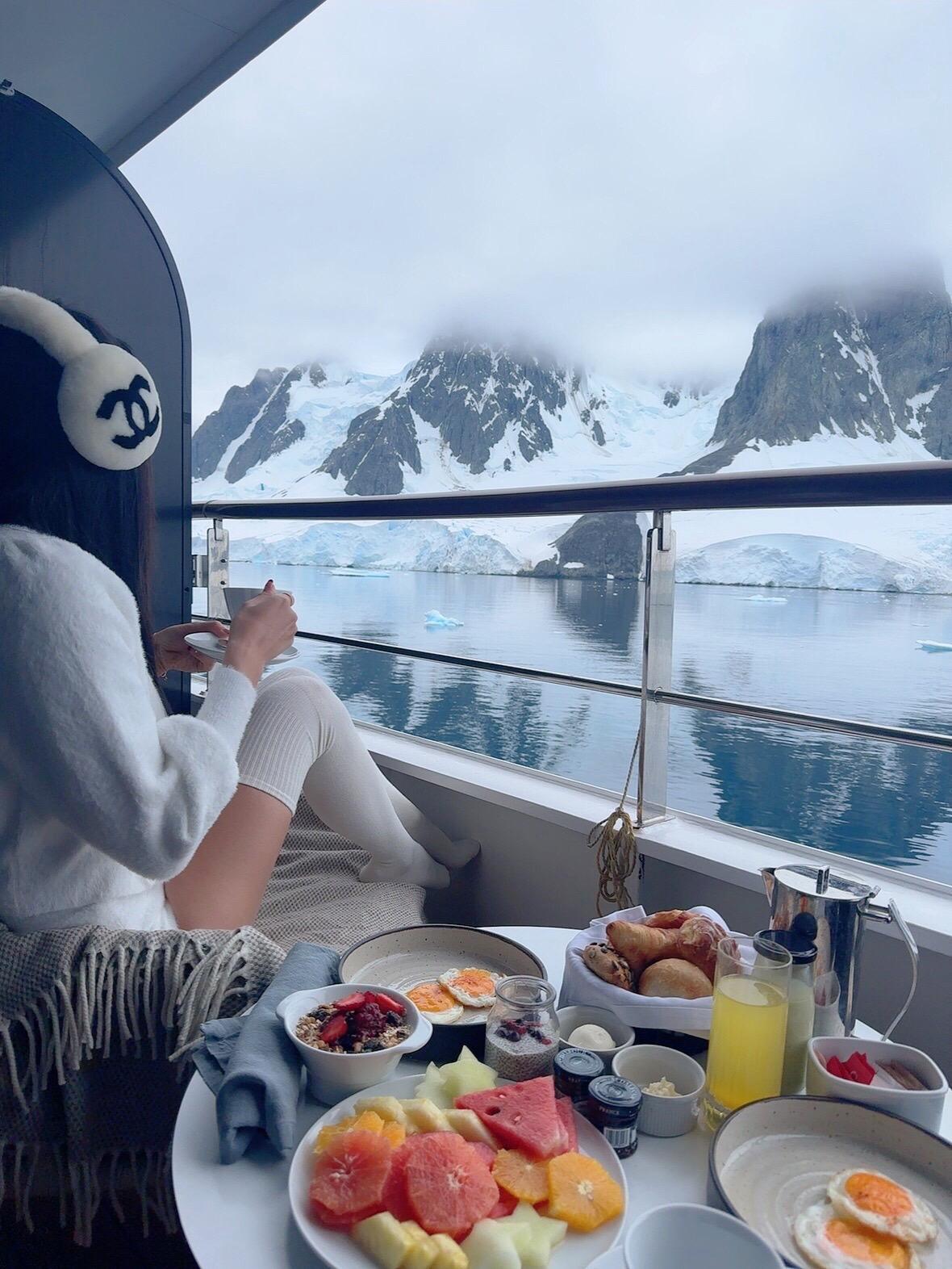 dou上热门 对着雪山发呆也太惬意了 御姐 女神 雪山🏔