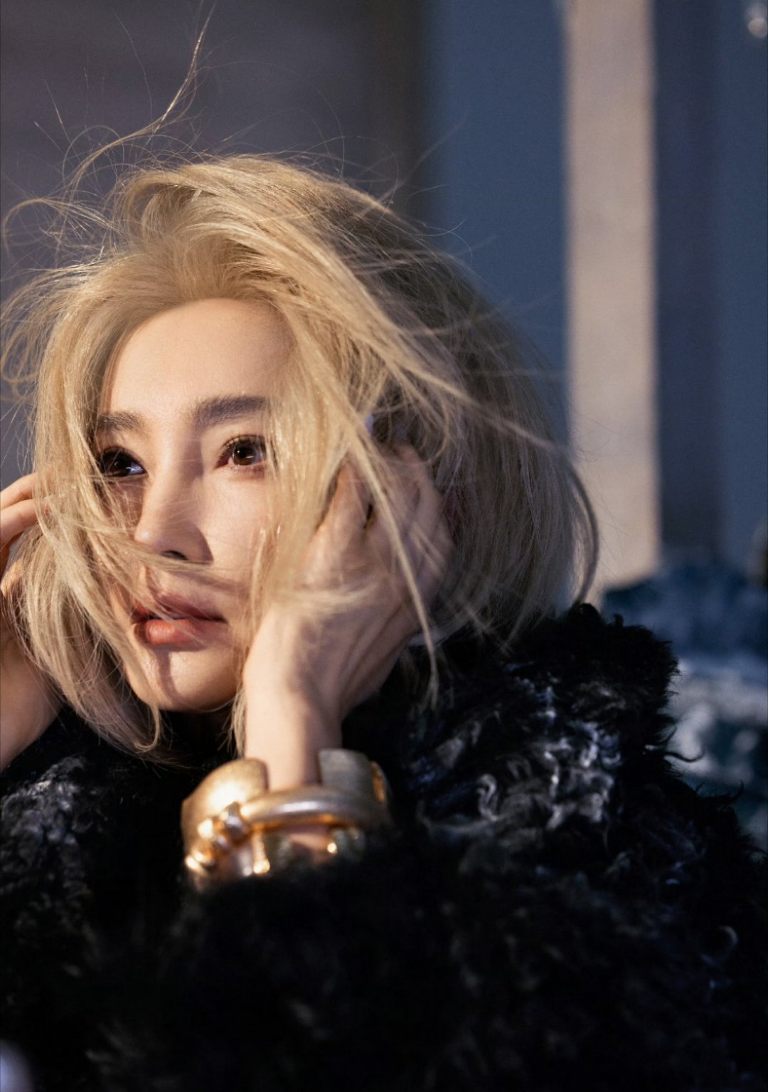 李冰冰金色短发美晕了这个金发造型美的人眼前一亮