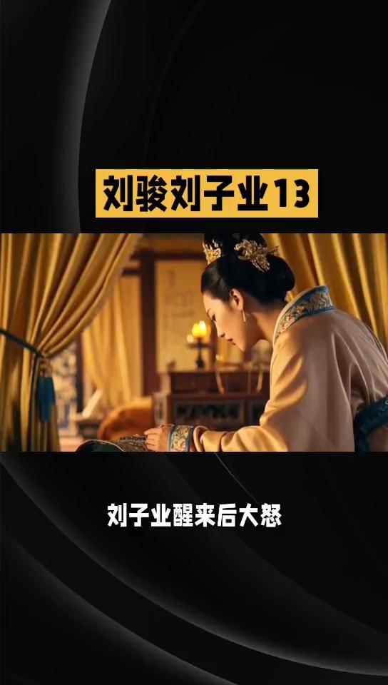 悲惨的皇帝0702：刘骏刘子业13。
暴虐的刘骏、刘子业父子13。后来明帝刘或登