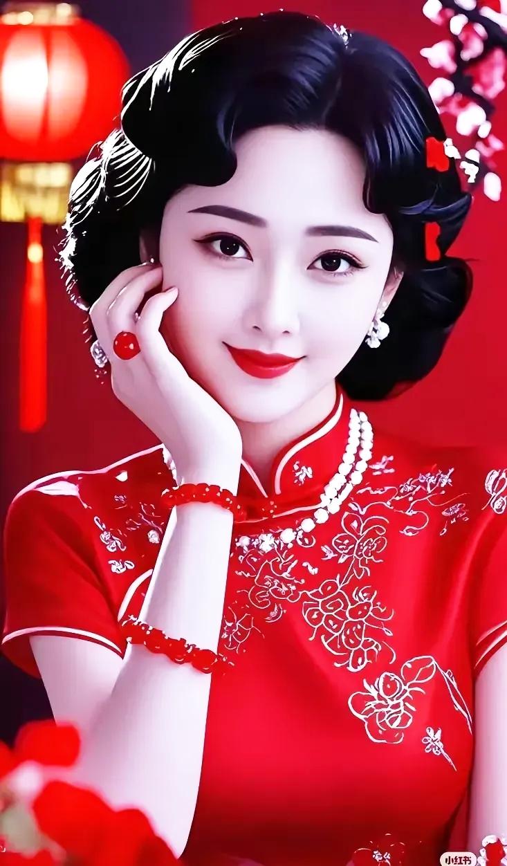 复古红装，惊艳时光，韵味十足！🌸💄👗