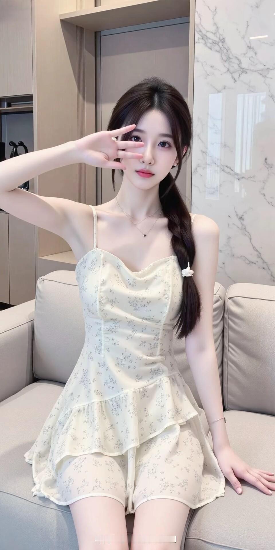 水蜜桃的甜蜜滋味，温柔仙女裙