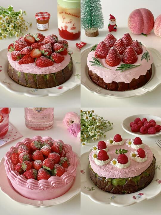 春日甜品合集🌷粉色莓果巴斯克🎂附详细教程