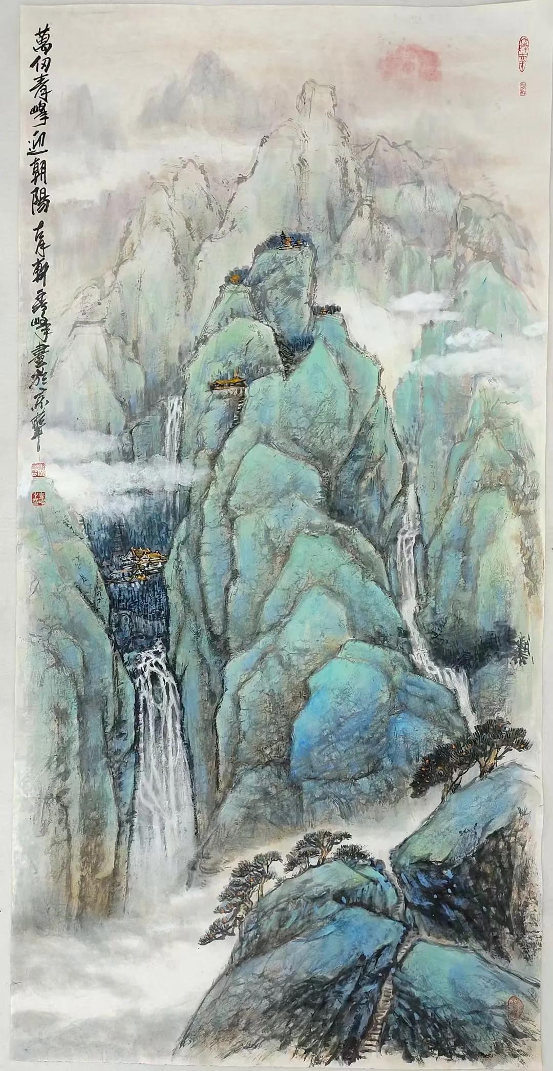 李秀峰   四尺整张作品有合影和视频