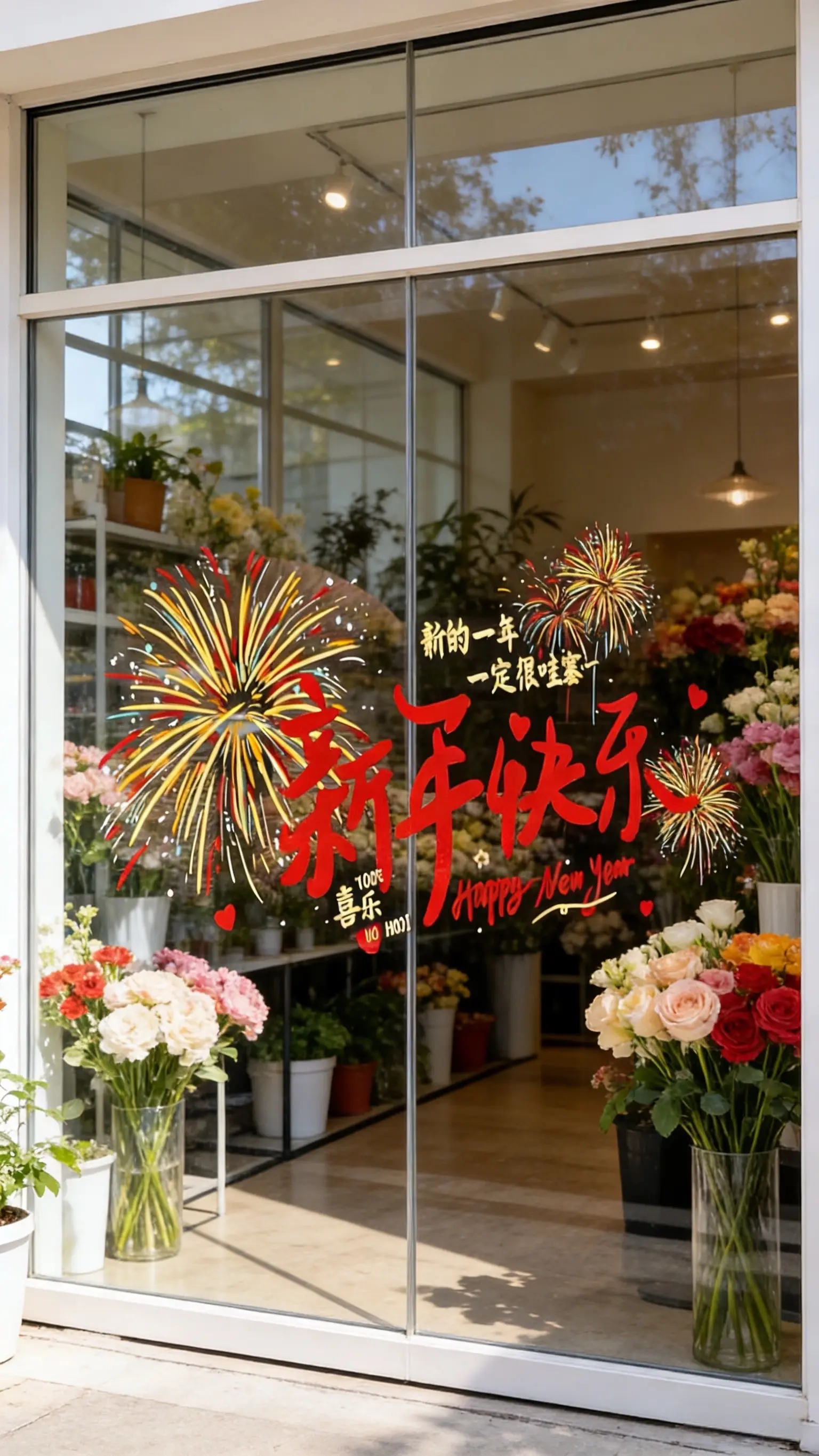 窗花窗花贴 新年氛围感