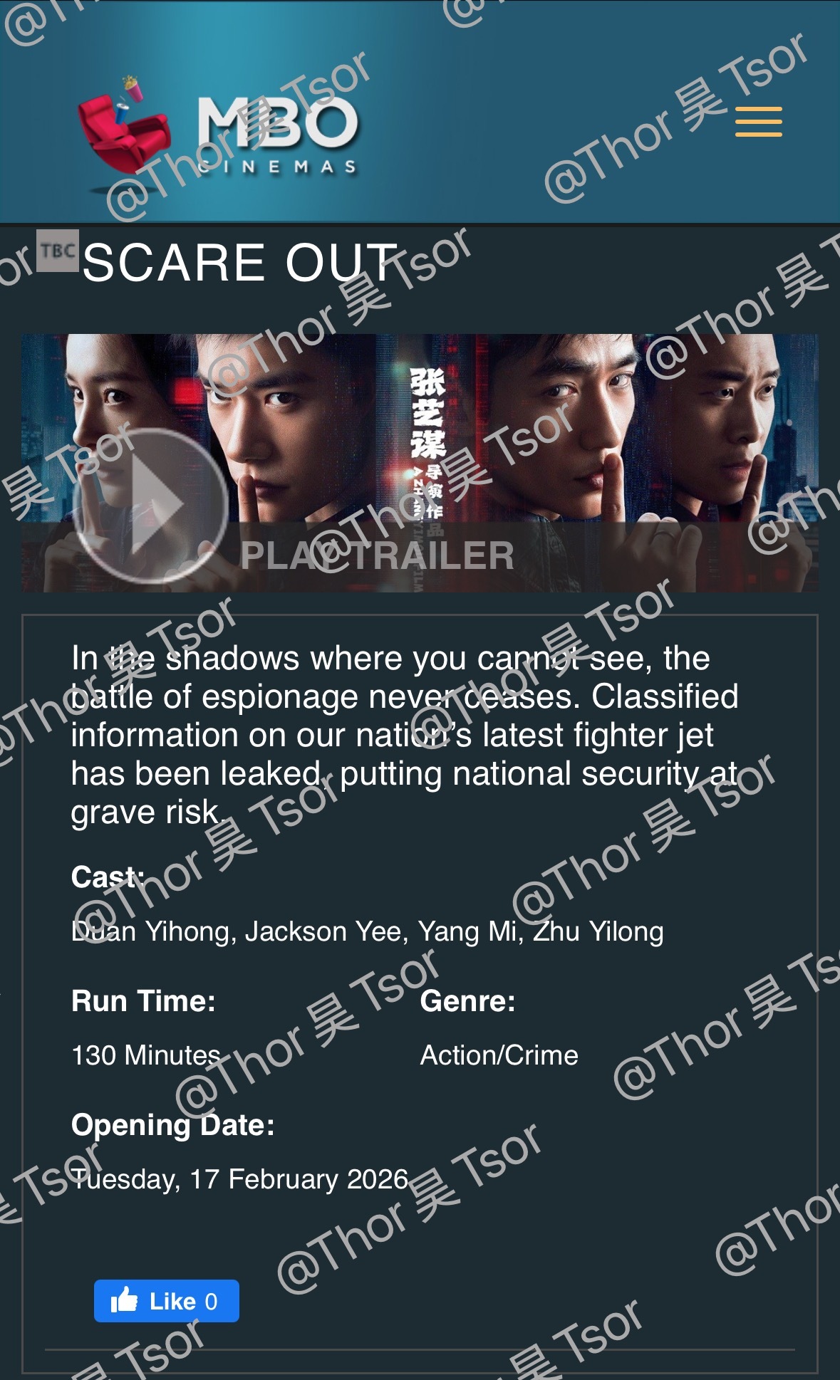 【电影资讯:电影惊蛰无声加拿大公映电影惊蛰无声马来西亚公映 】据加拿大电影院Ci