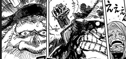 #海贼王1103话漫画# [泪][泪]最新情报图中，大熊救波妮一拳打向土星！曾被