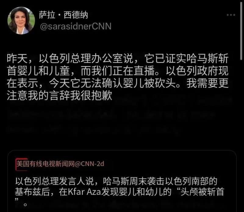 美国有线电视新闻网 (CNN) 主播萨拉·西德纳 (Sara Sidner) 在