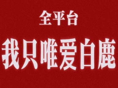 希望所有鹿茸只记得一句话“我只唯爱白鹿”我只爱白鹿  也只看只关注白鹿的剧我只追