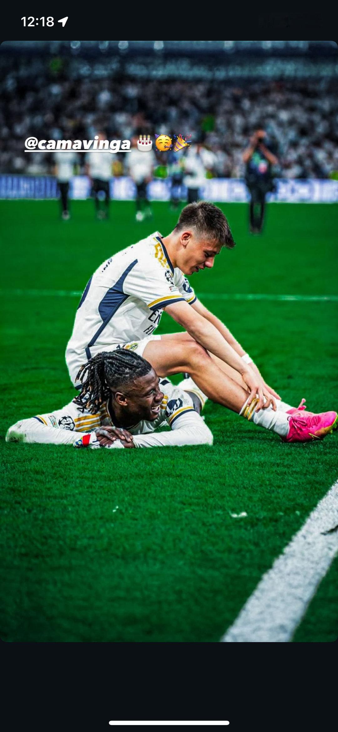 居莱尔祝卡马温加生日快乐🙊halamadrid ​​​