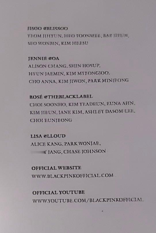 BLACKPINK所有个人公司＆厂牌：BLISSOO、OA、THE BLACK 