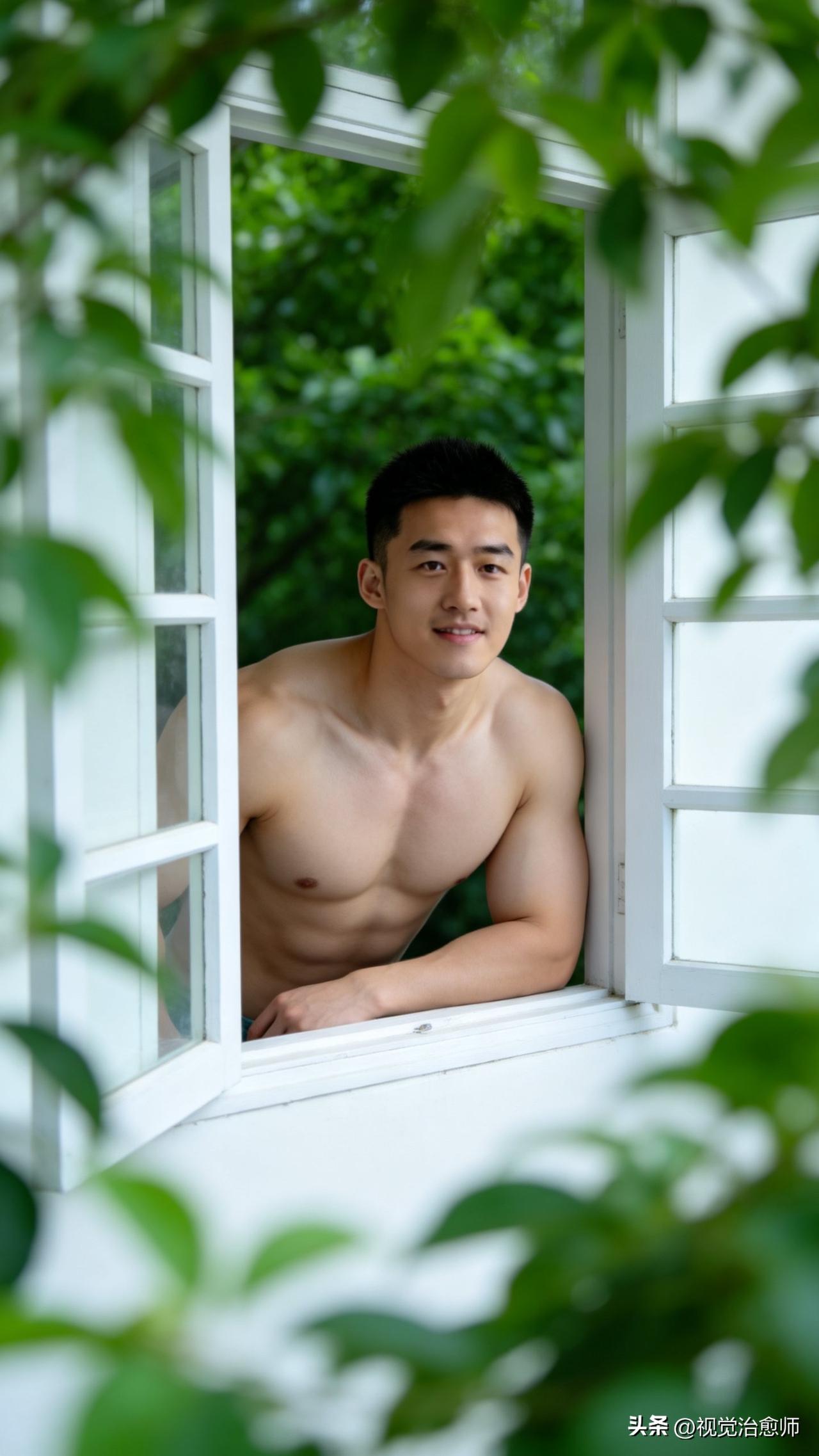 哥们这表情，就叫喜出望外吧高清型男帅哥 薄肌男孩 脂包肌