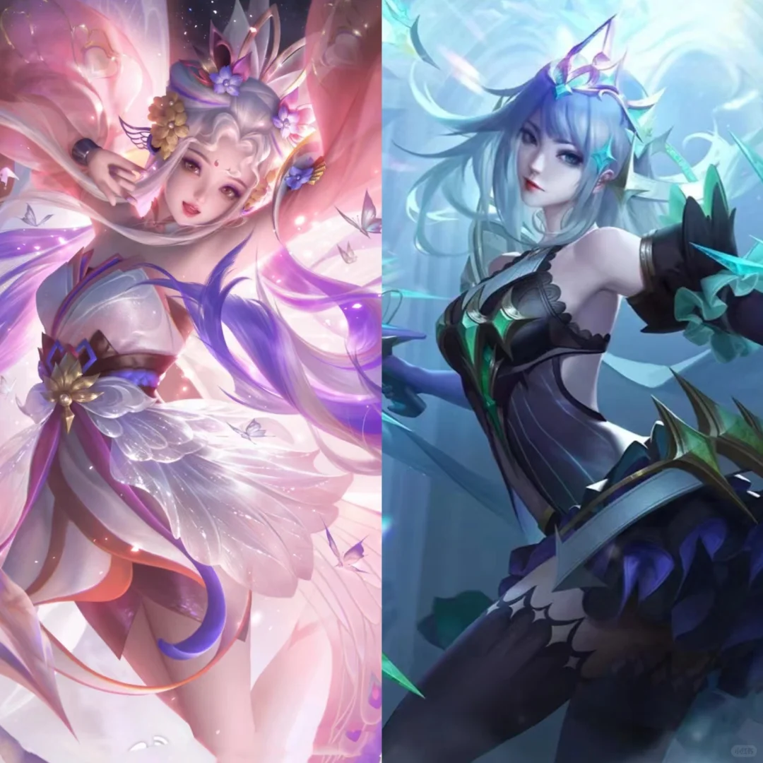 艾琳贵族10皮肤VS虞姬贵族8皮肤
