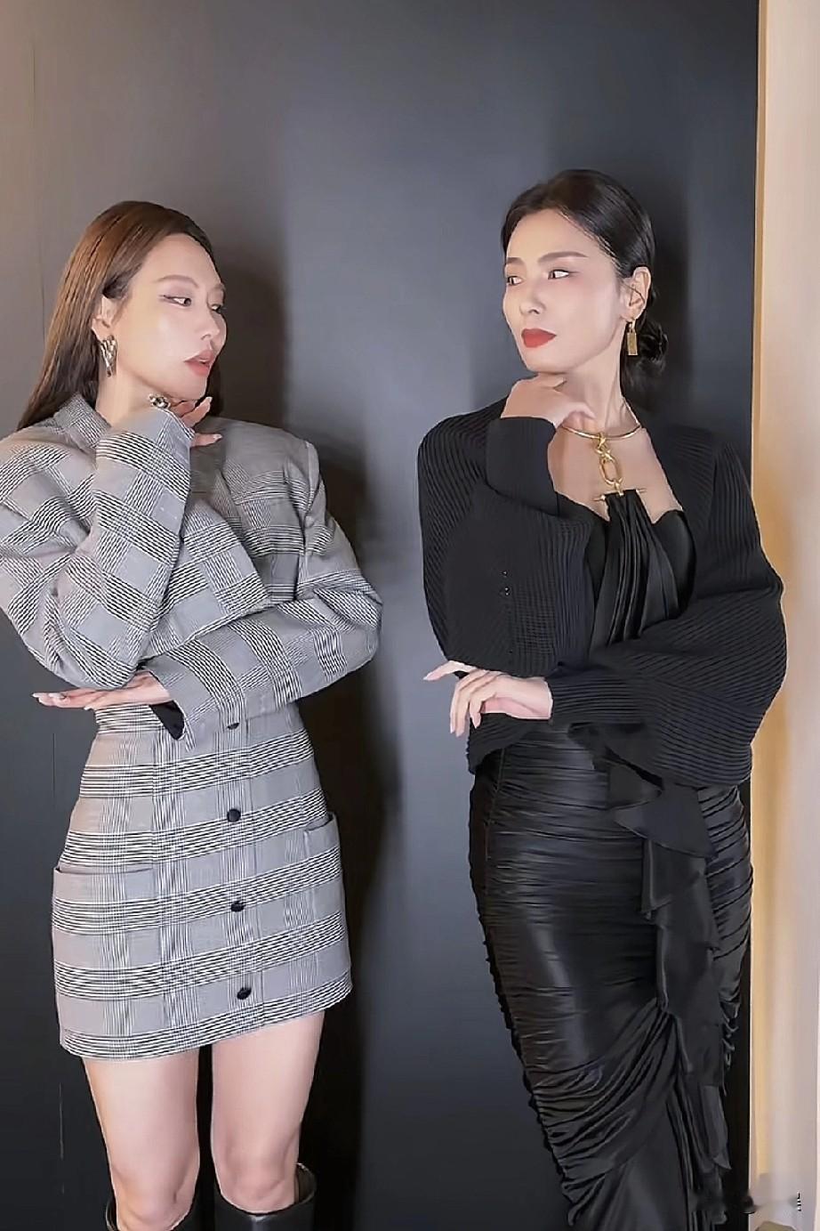 刘涛和霏霏同框跳舞，气场全开