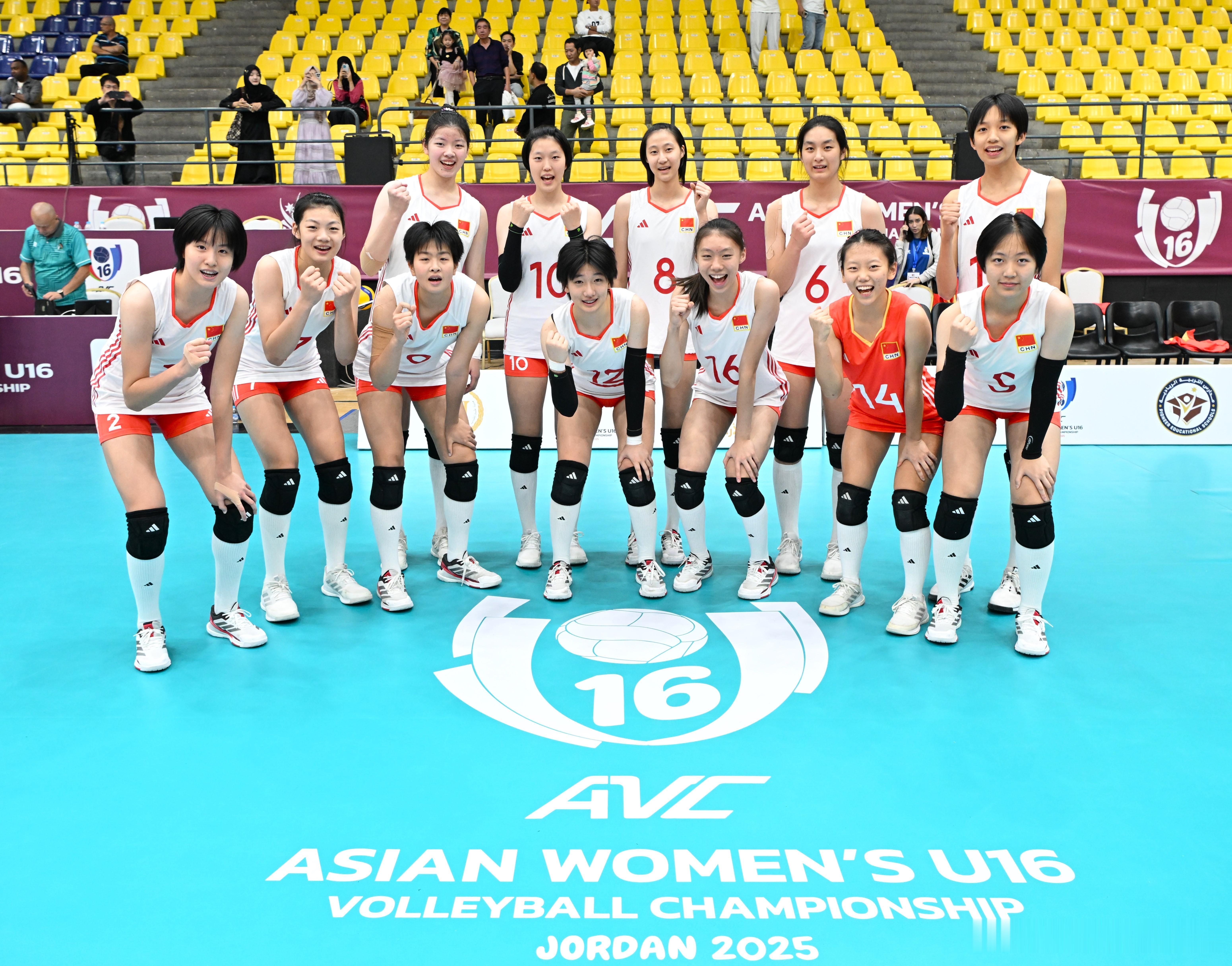 ⚡️ U16女排亚锦赛8强球队全部出炉👇，中国队、中国香港队、中国台北队均以小