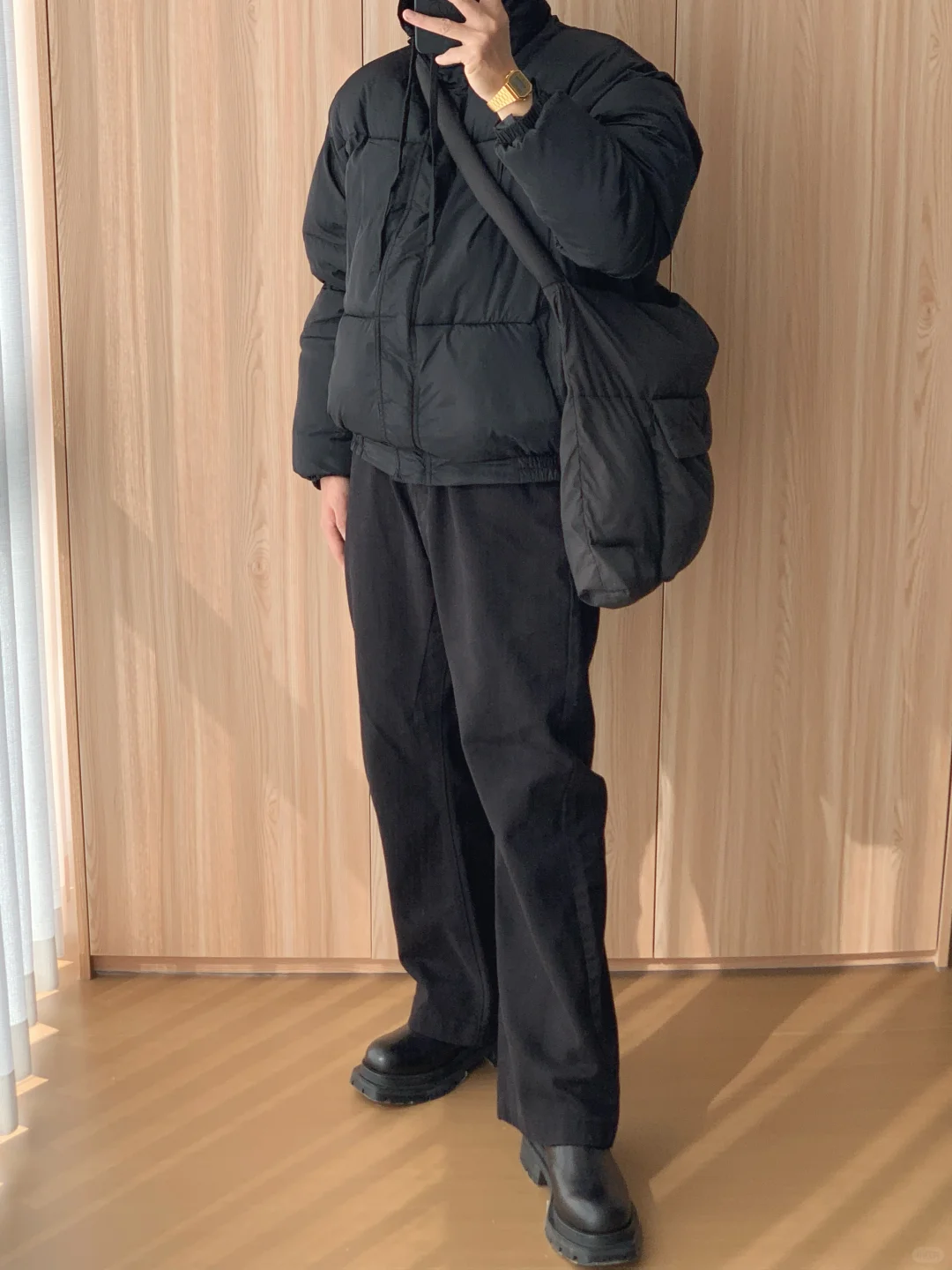 一身黑 all black▪️fit check