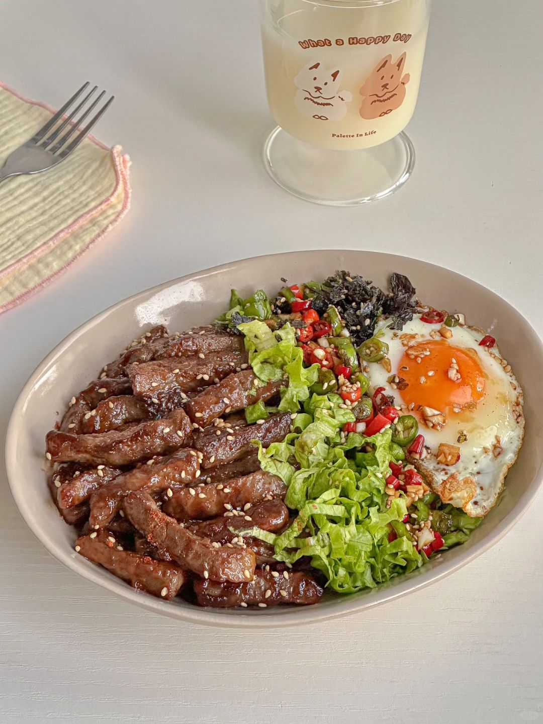 🥣生菜牛肉拌饭～