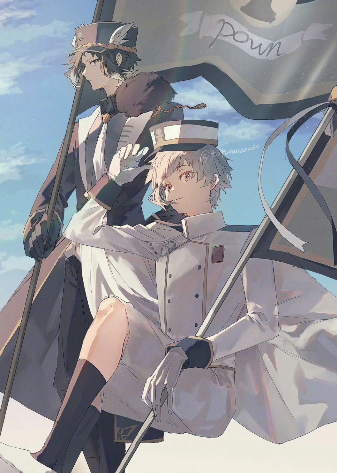文豪野犬 芥敦 特别米的两个宝宝[泪][泪][心][心]（画师totomuraa