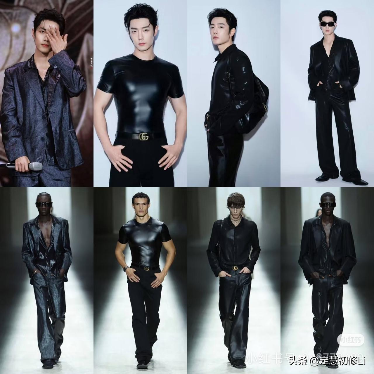 肖战已经连续展示四套米兰秀场刚展示过的超级Gucci服饰了，Gucci多希望肖战