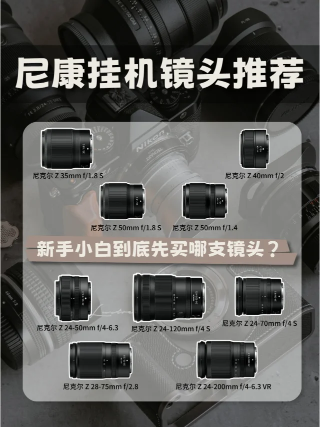 尼康党必看！第一只挂机镜头选变焦or定焦？