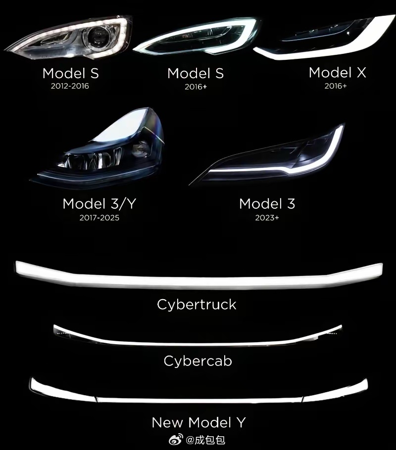 纯电动汽车特斯拉 都挺好看的 