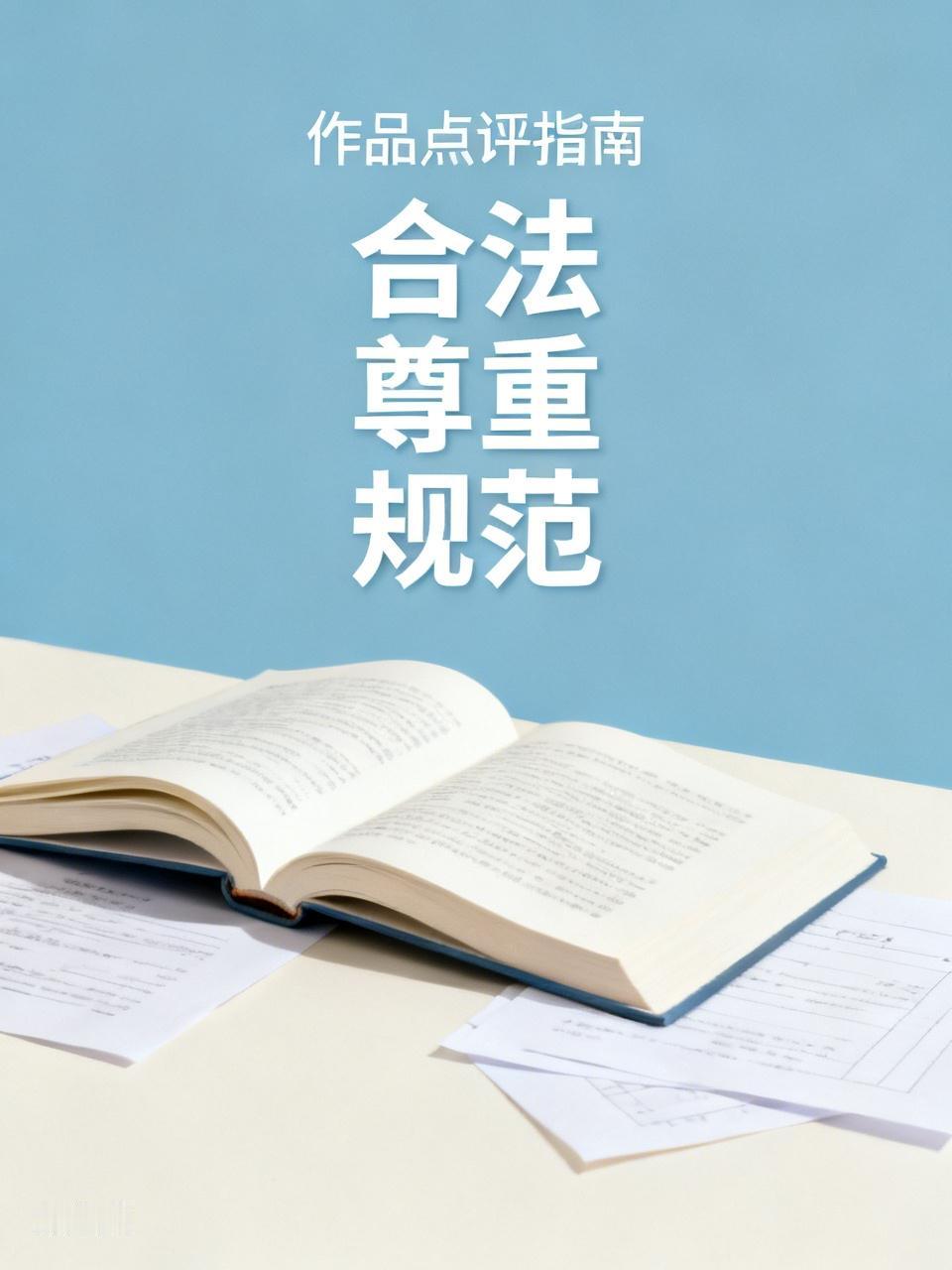 我会去点评别人作品。点评时得遵守规则，像评价他人作品要遵循合法性原则，尊重原创，