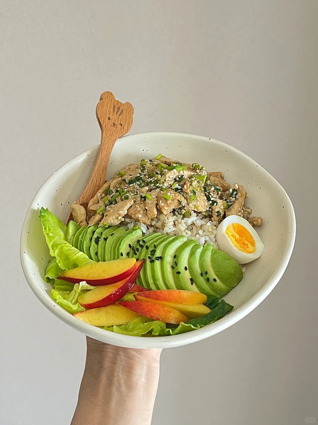 减脂期的盐葱鸡肉饭