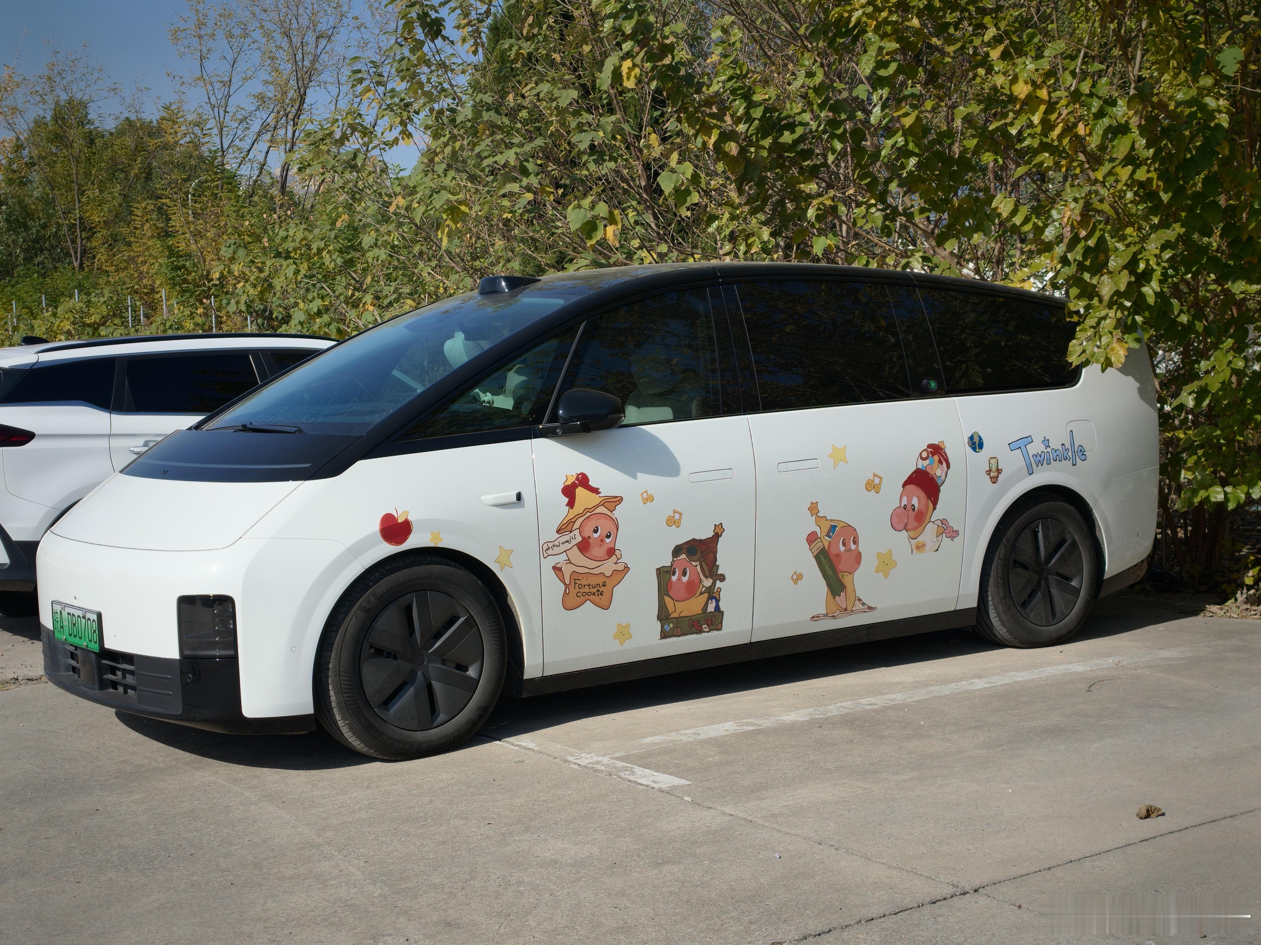 之前mega的车头跟车尾都被别人撞过所以导致后面贴的车衣跟中间部位有色差看网上说