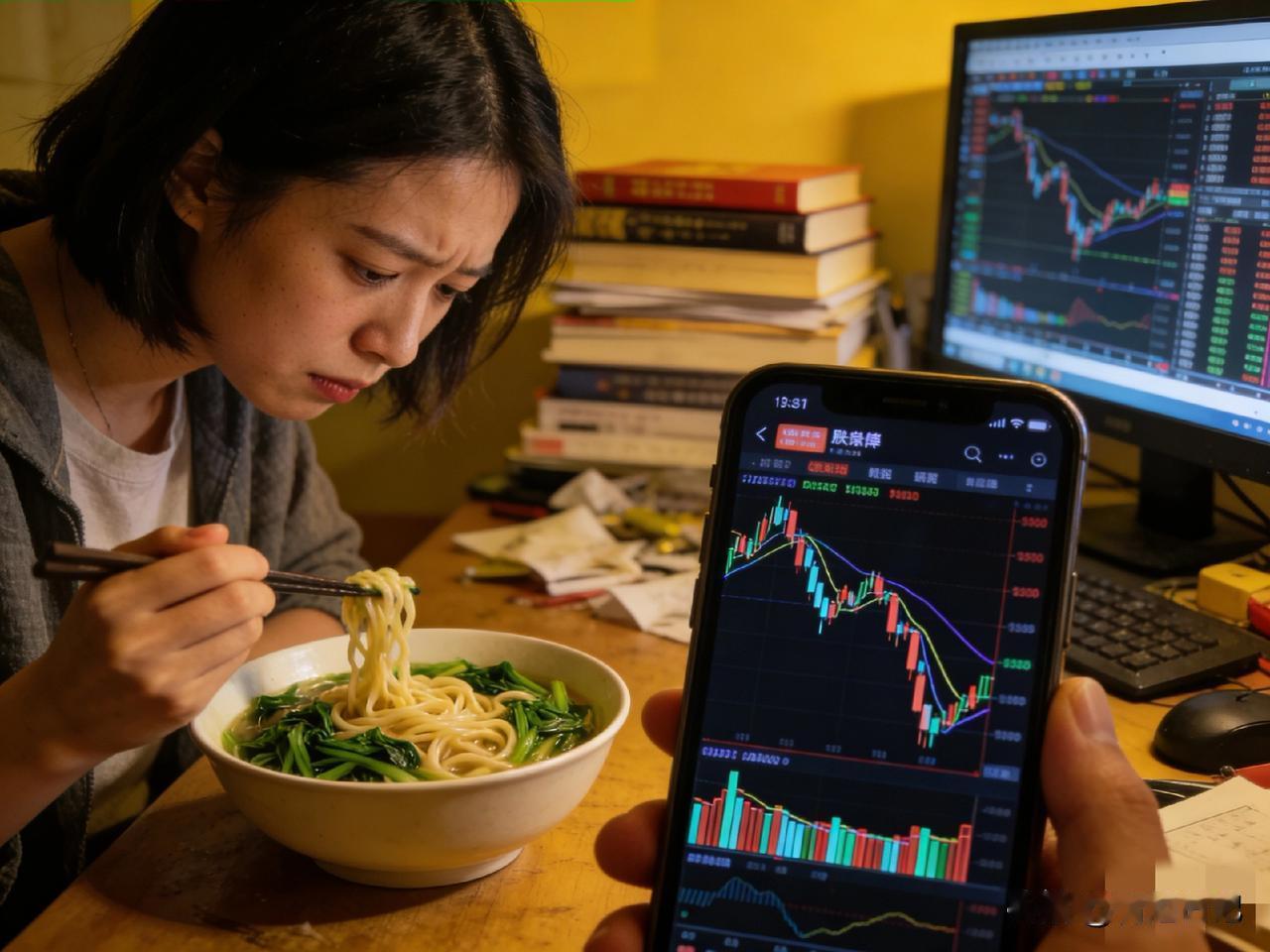 我闺蜜炒股五年，活生生把自己炒成了一部励志片——不过是反面教材那种😂！

事情