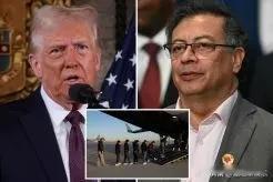 特朗普贸易战威胁后，哥伦比亚官方派总统专机接回被美国遣返的移民。
川普宣布如果哥