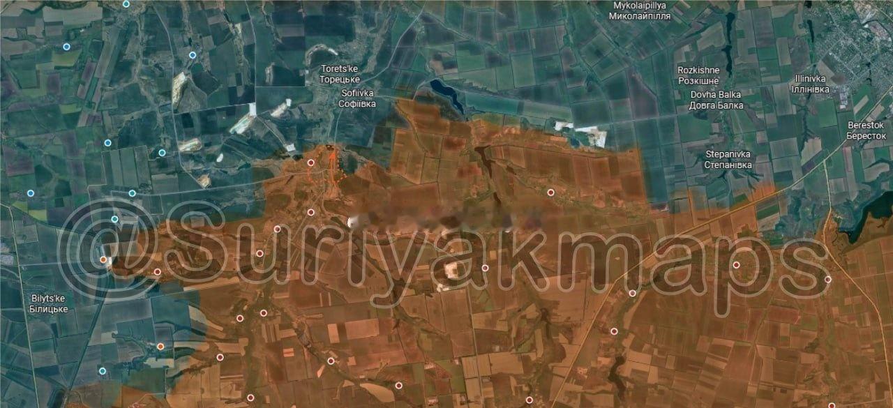 俄乌局势第1369天：
沙霍夫斯科伊前线情况：在过去两天内，俄军控制了沙霍夫的大