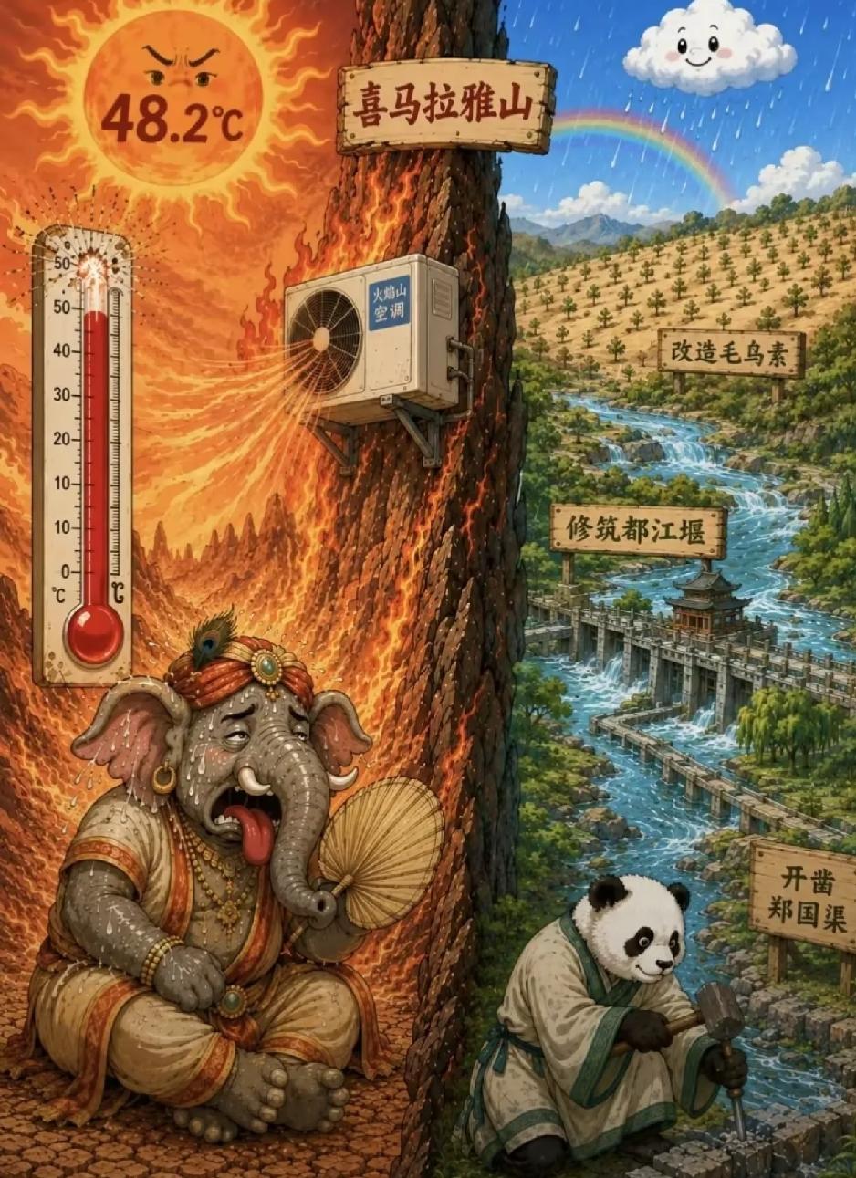 喜马拉雅山的伟大，不在于它有多么高的海拔，而在于它就像一道天然的‌气候调节器‌和