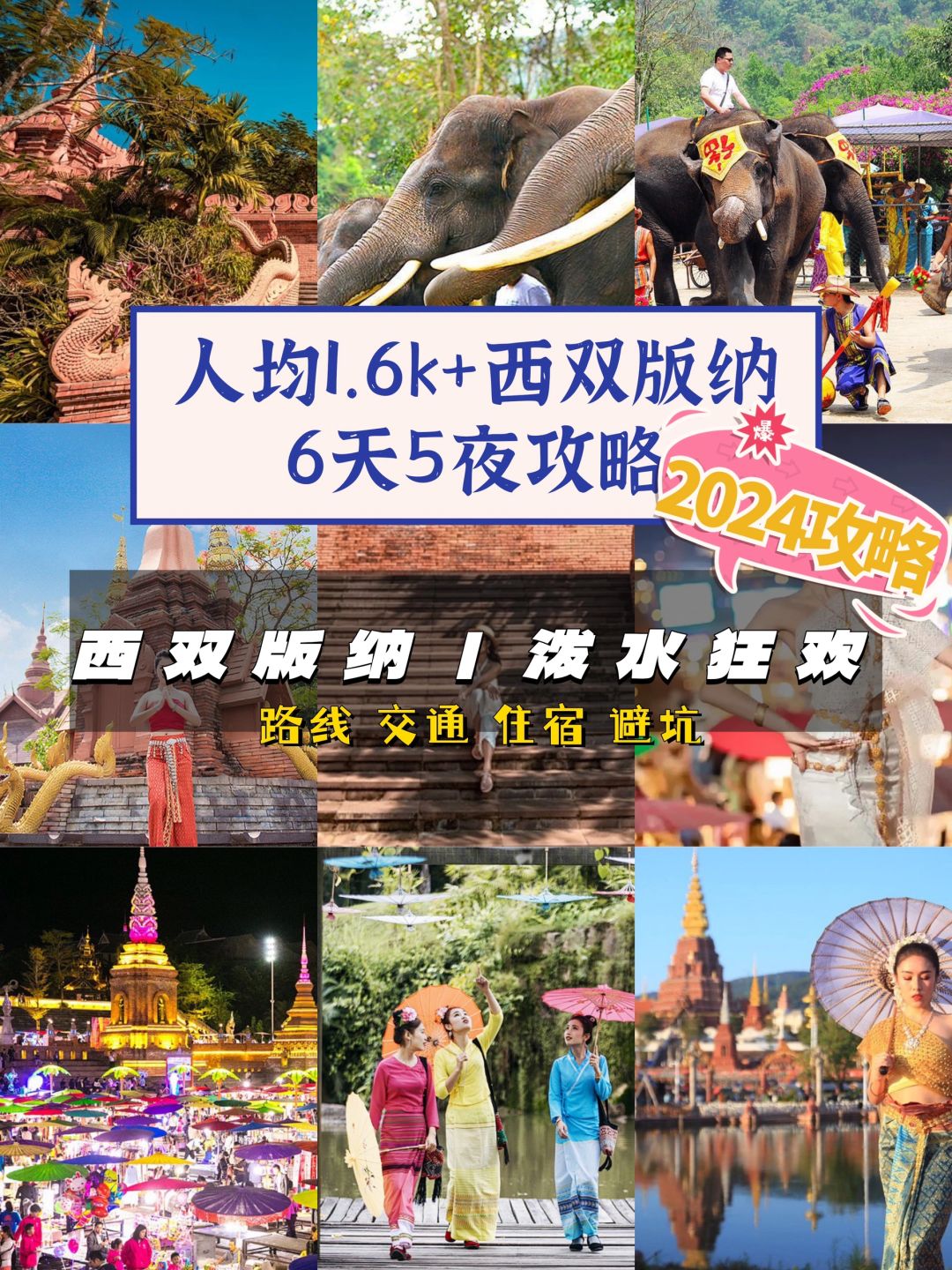 云南西双版纳6天5夜人均1.6k旅游攻略🔖
