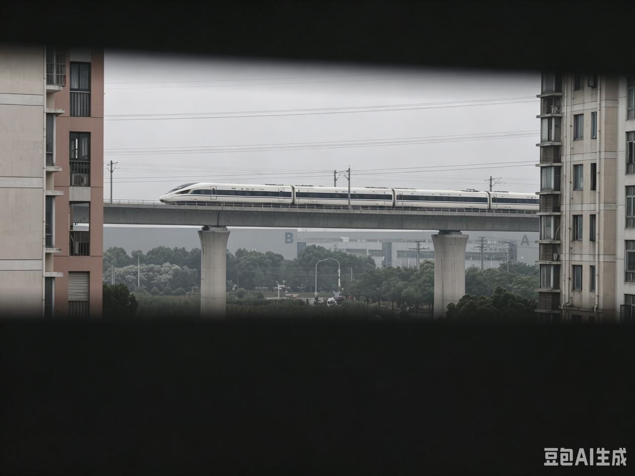 火车经过的地方 城市轨道记忆 高铁摄影 高铁穿城而过