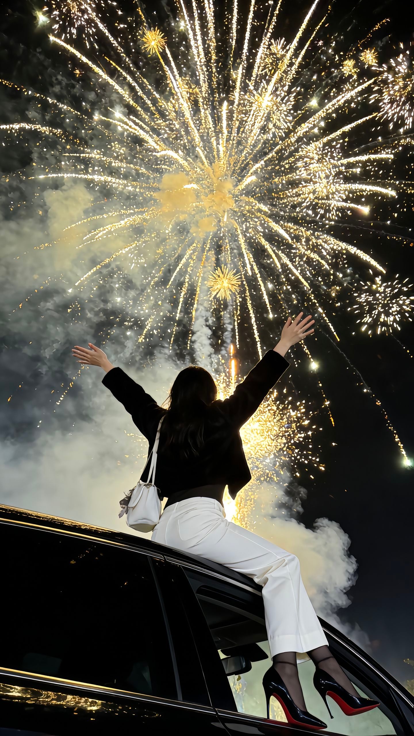 过年怎么少得了烟花呢 