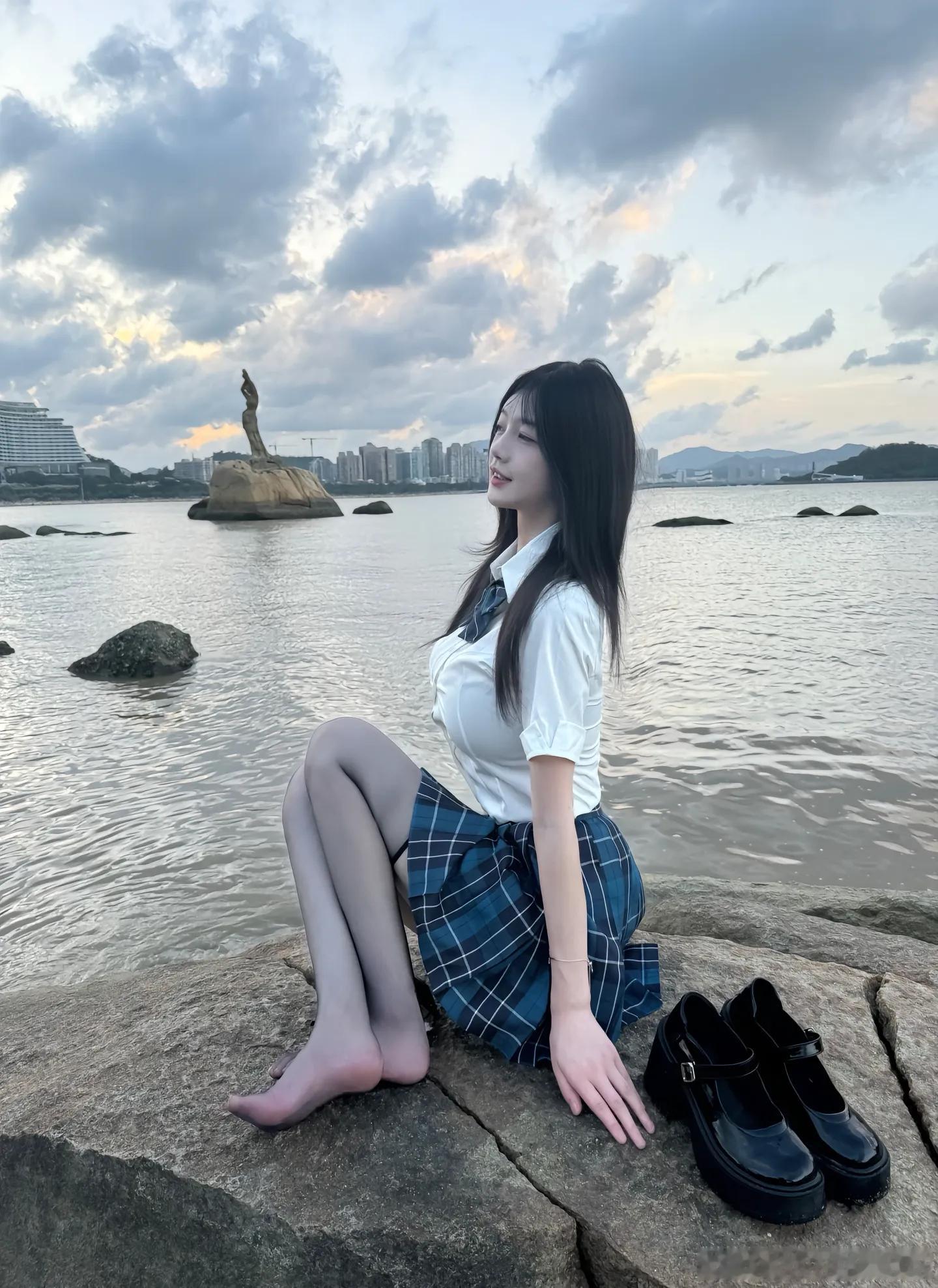 从天明玩到夕阳西下～[哈哈] ​​​