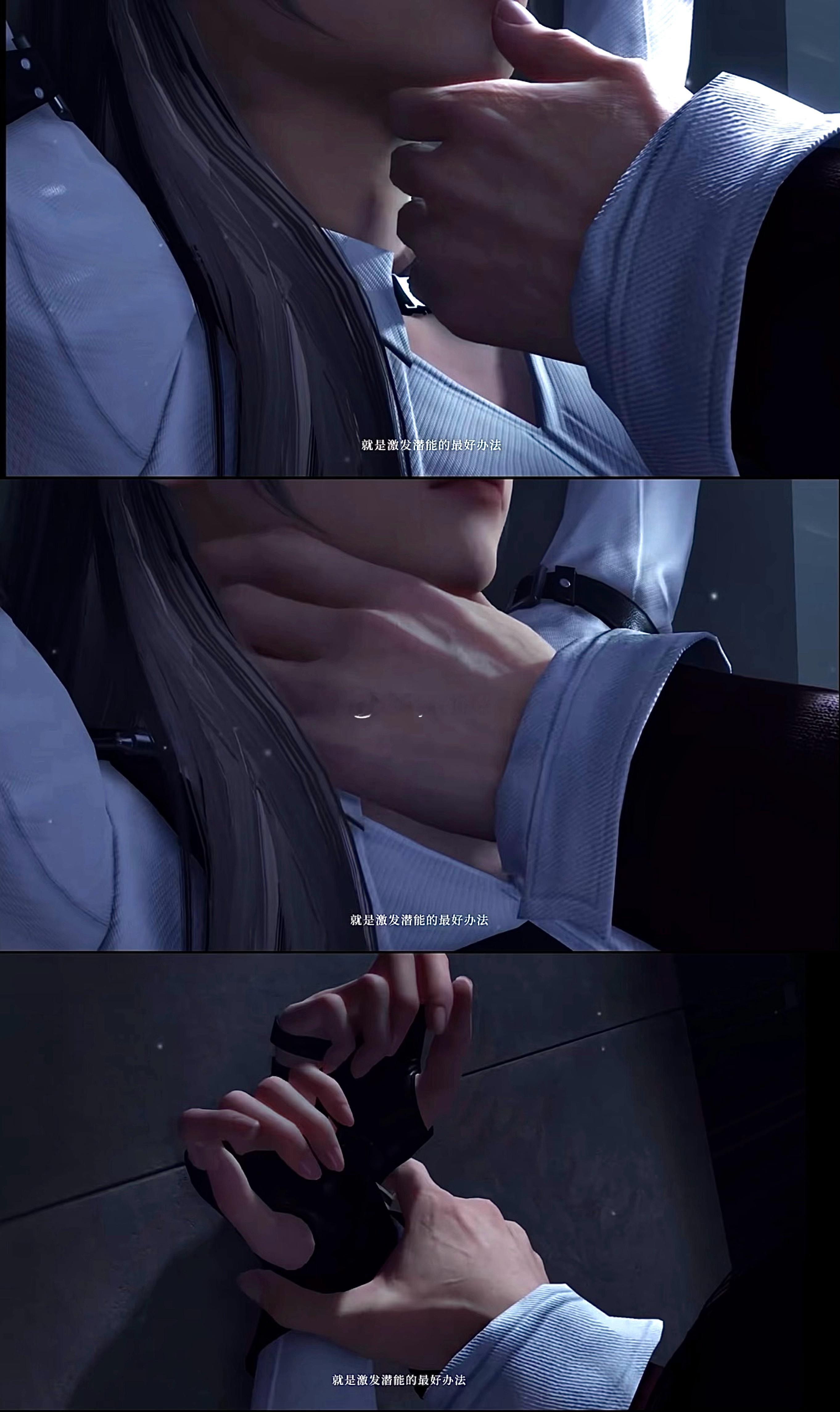 挑逗掐脖束缚一套下来只会喊老公Daddy了 