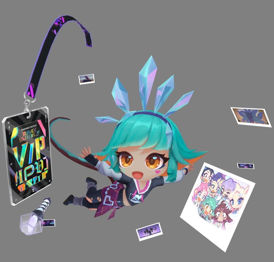 云顶之弈超级粉丝 妮蔻与KDA女团成员的合照英雄联盟