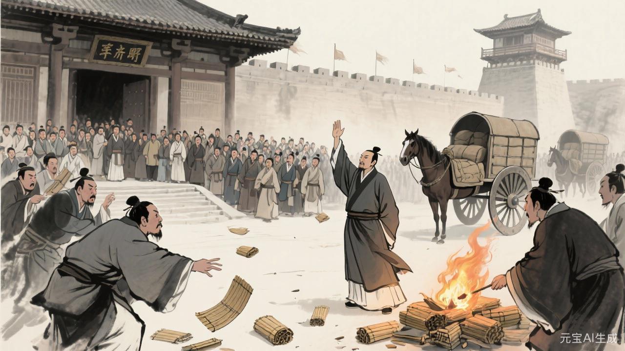 韩非为何输给李斯？历史对中美博弈的惊人启示

临淄城外，李斯面对齐人士子的围攻，