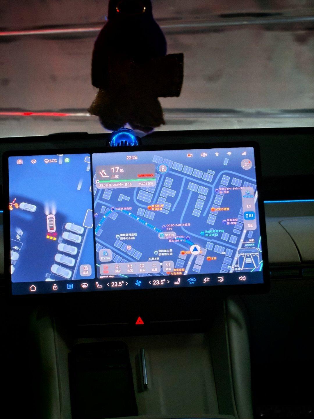 华为智驾，这种提前扫描停车场路线的方式，太牛逼了。红山6979，之前每次来，出口