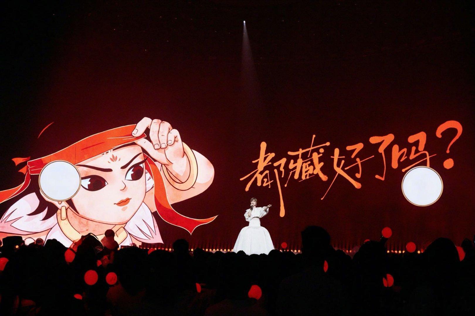 李宇春演了一把哪吒 莲花特效氛围感拉满，国乐搭配rap演绎《哪吒》，唱腔极具张力