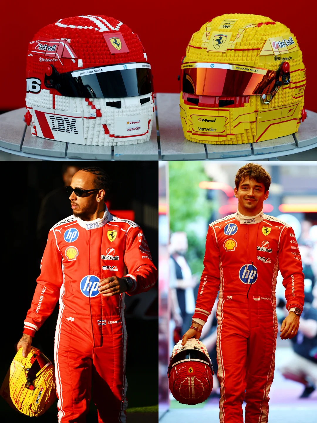 法拉利F1炸街双雄🤩