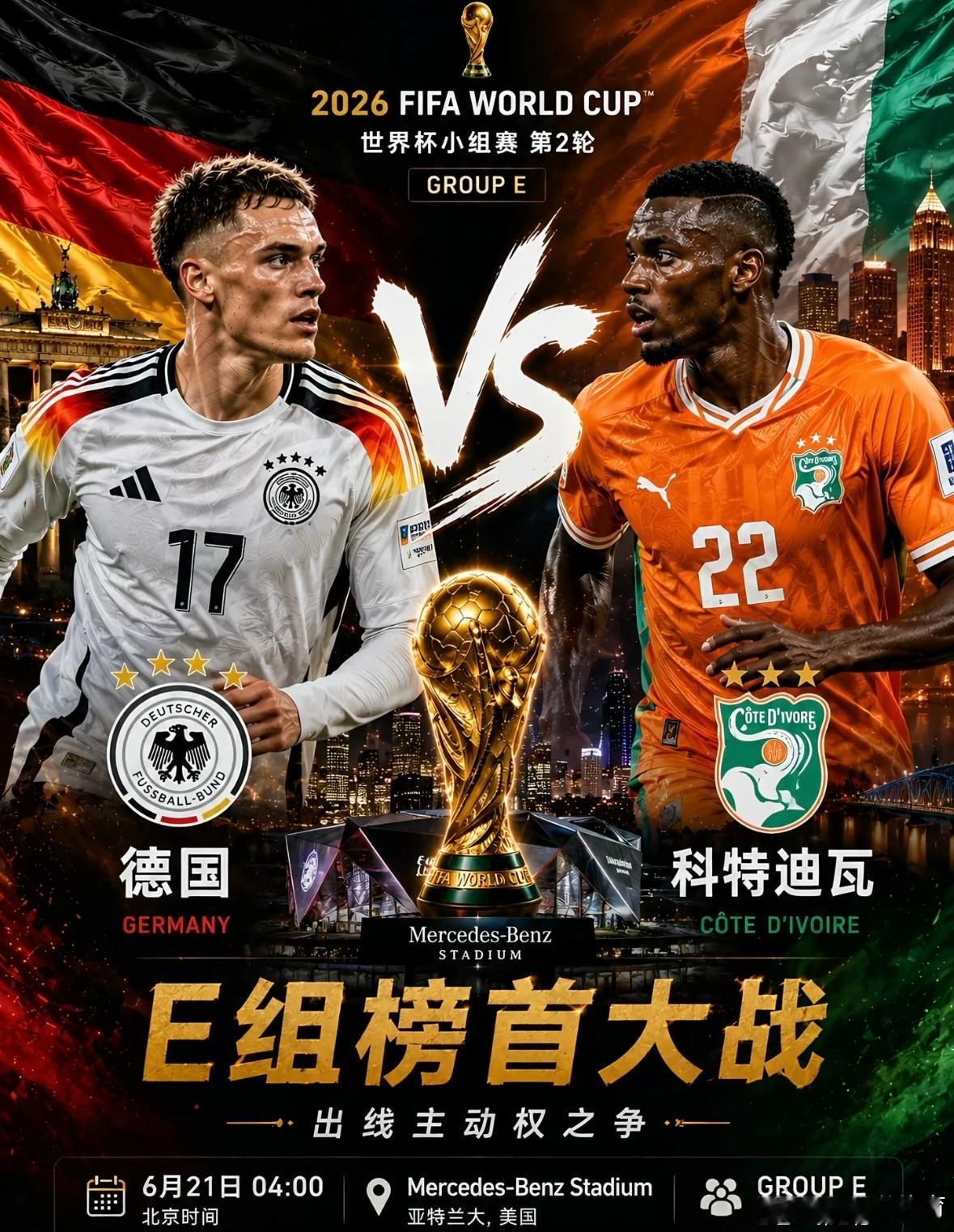 传控德国对上反击象牙海岸，这场较量看点拉满世界杯 01:00荷兰vs瑞典方向：胜